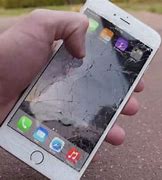 Image result for iPhone 6 Plus White with a Broken Screen