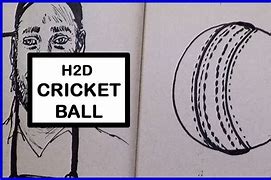 Image result for Cricket Ball Drawing Easy