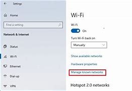 Image result for WiFi Settings Windows 10