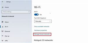 Image result for Laptop Wifi Settings in Windows 10