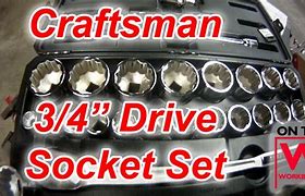 Image result for Craftsman 3 4 Inch Drive Socket Set