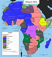 Image result for Map of Africa 1914