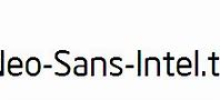 Image result for Neo Sans Intel Font