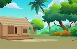 Image result for Village House above View Cartoon