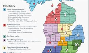 Image result for American Indian Tribes Map of Michigan