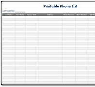 Image result for Free Phone Number List Template Printable
