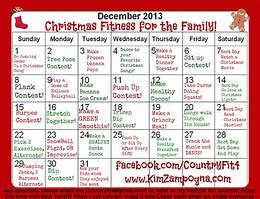 Image result for 12 Days of Christmas Fitness Challenge