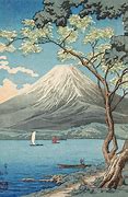 Image result for Japanese Mountain Tile Art Fuji