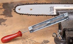 Image result for How to Sharpen Chainsaw Chain