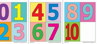 Image result for 1 through 10 Written in Paper