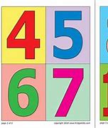 Image result for Numbers 1 to 7