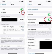 Image result for Wi-Fi Address iPad Settings