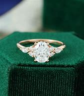 Image result for Oval Vintage Engagement Ring Rose Gold