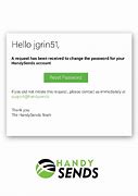 Image result for Password Reset Email Message Example