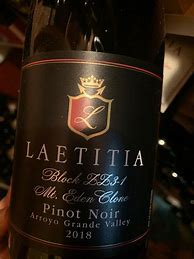 Image result for Laetitia Pinot Noir Black Label Block Y8 Clone 2A