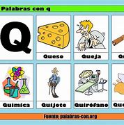 Image result for Palabras Con Q