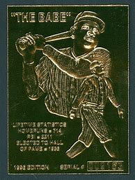 Image result for Babe Ruth Baseball Card