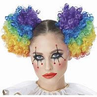 Image result for Rainbow Clown Wig