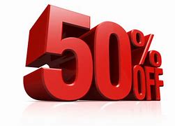 Image result for 50 Percent Off Red