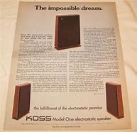 Image result for Koss Model 1 Electrostatic Speakers