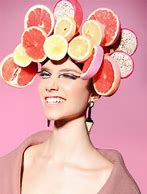 Image result for Lady Wearing a Head of Tropical Fruit