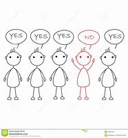 Image result for Cartoon Saying Yes and Other Say No