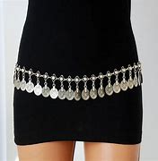 Image result for Silver Chain Belt