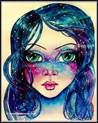 Image result for Galaxy Girl Draw