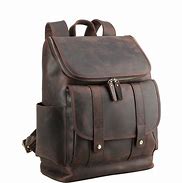 Image result for Men's Leather Computer Backpack