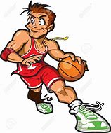 Image result for Cartoon Basketball Player Dribbling