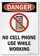 Image result for Printable Sign for Non Cell Use