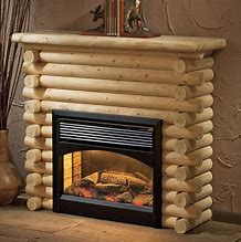 Image result for Log Home Fireplaces