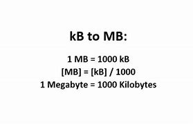 Image result for How Many Kilobytes in a MegaByte