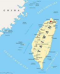 Image result for Taiwan Map English