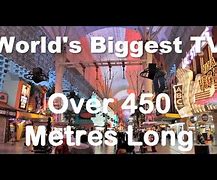 Image result for what is the biggest tv in the world%3F