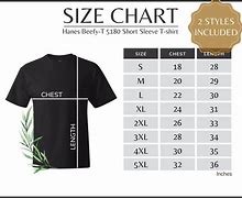 Image result for Hanes Men's Shirt Size Chart