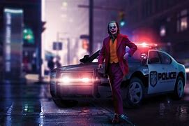 Image result for Dark Knight Joker Police Car