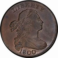 Image result for 1800 Coins with Flowers around the Face Size of a Penny