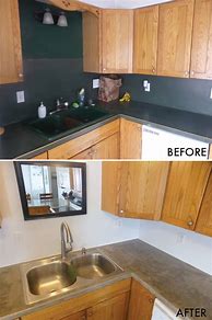 Image result for DIY Concrete Countertops Over Laminate