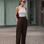 Image result for Black and White Pants Outfits