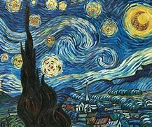 Image result for Van Gogh Starry Night in Museum