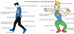 Image result for Edge Better than Chrome Meme
