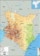 Image result for A Map with Images of the Human Geography in Kenya