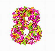 Image result for Colorful Number 8