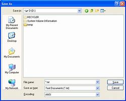 Image result for Save As Dialog Box