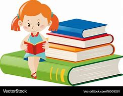 Image result for girls read books vectors