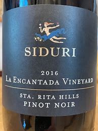 Image result for Siduri Pinot Noir Sta Rita Hills