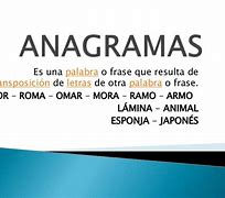 Image result for anagrama