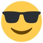Image result for Variants of Sunglasses Emoji