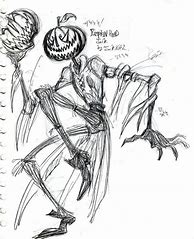 Image result for Humanoid Spooky Drawing